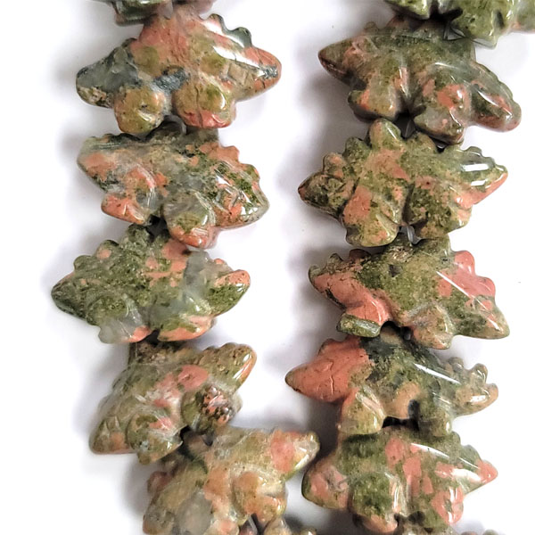 UNAKITE STEGOSAURUS 15X28MM